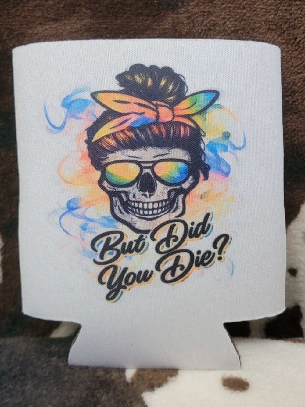 5 For $25 Skull Funny 12OZ Beverage Koozie Neoprene Drink Can Cooler